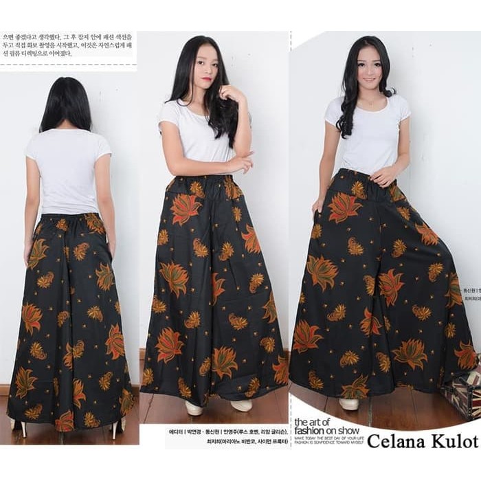Celana Panjang Yamina Kulot Jumbo Batik Wanita
