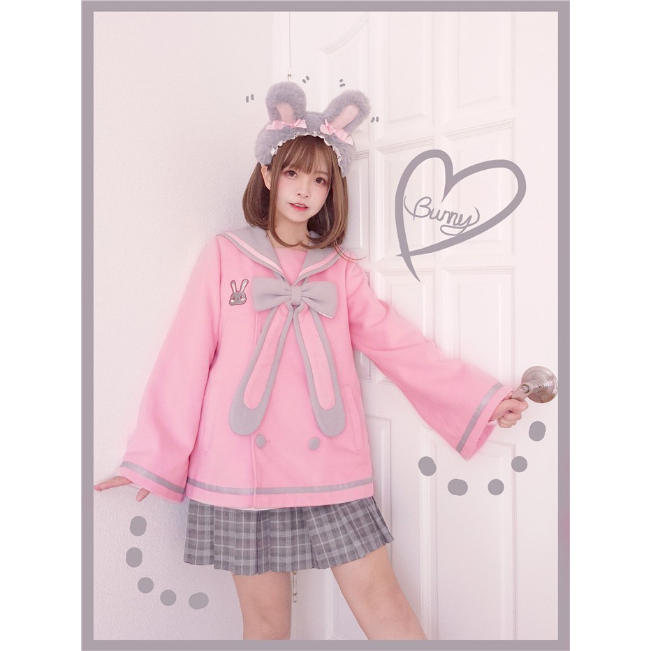 Usagi Neko Jacket Jaket Lucu Sailor Kawaii Harajuku Premium