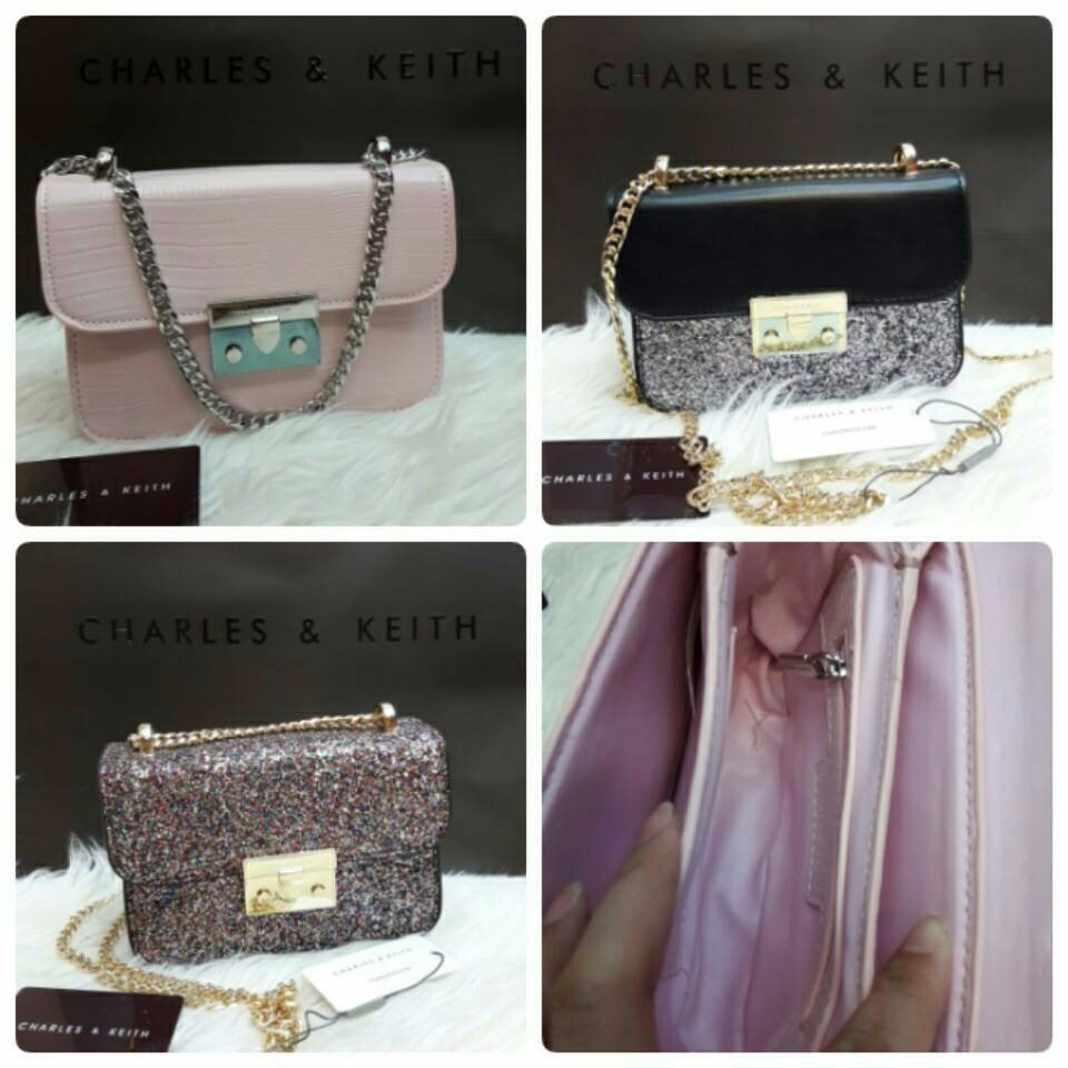 EXLUSIVE tas Charles and keith metropolis Original uk 18x8x12 free dustbag TERLARIS