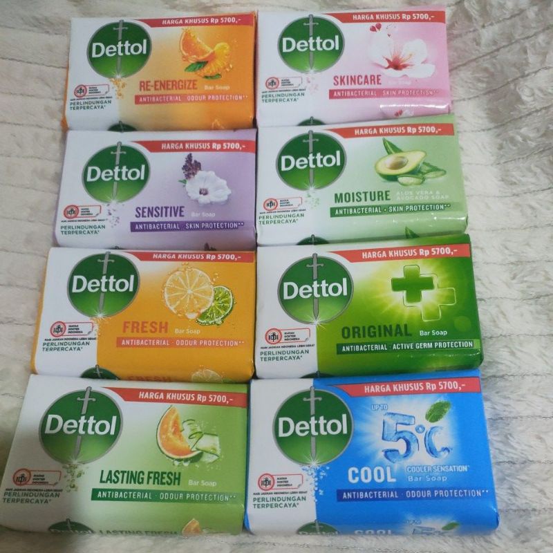 Dettol sabun mandi batang 100gr