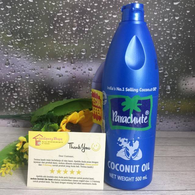 Parachute Coconut Oil 500ml / Minyak Rambut kelapa