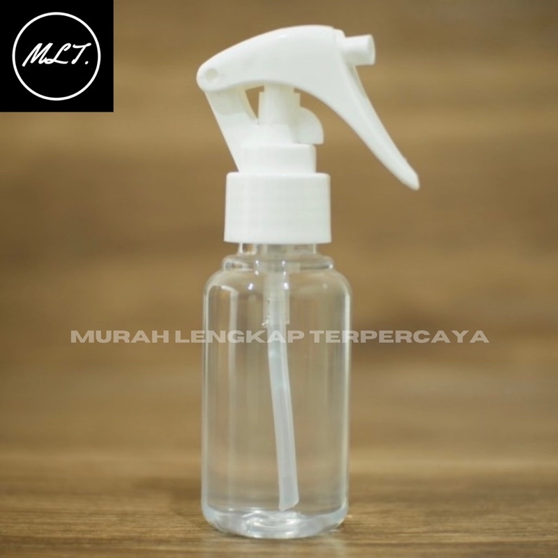 BOTOL SPRAY TRIGER 60ML TRIGGER SPRAY 60 ML NATURAL CLEAR BENING TUBULAR TUTUP SPRAYER TRIGER SEMPROT