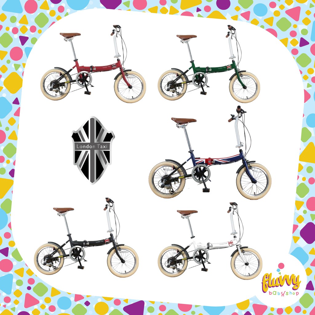 Sepeda Lipat London Taxi 16 inch Steel | Folding Bike FDB 16 St (GOSEND)