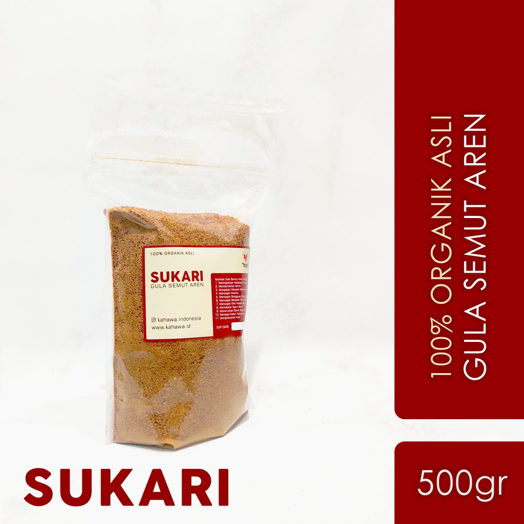 

Gula Aren Semut 500gr Organik MURNI tanpa campuran - Sukari by Kahawa Indonesia | Kristal / COD