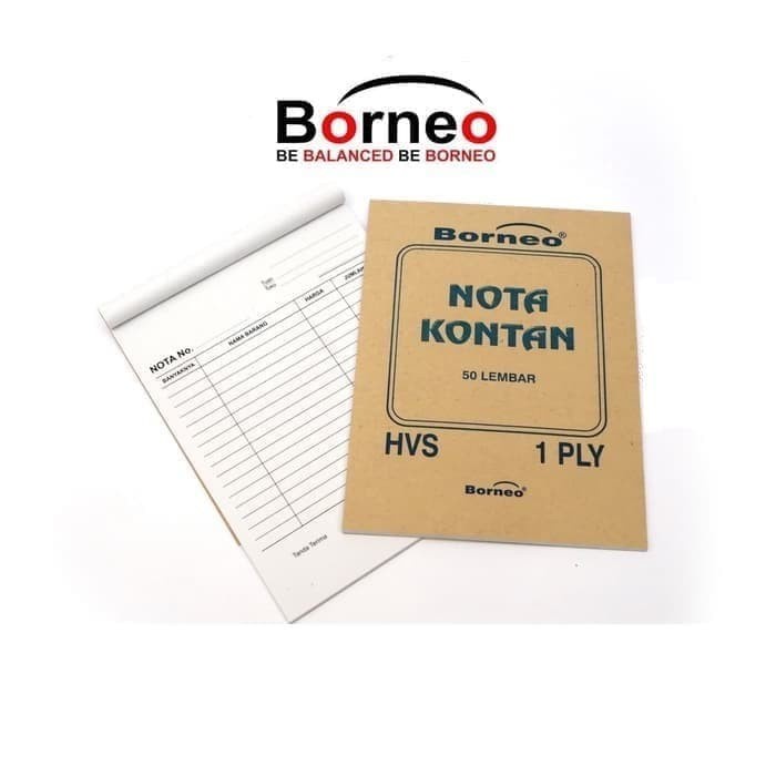 

NOTA KONTAN BORNOE BESAR 1 PLY 50LBR