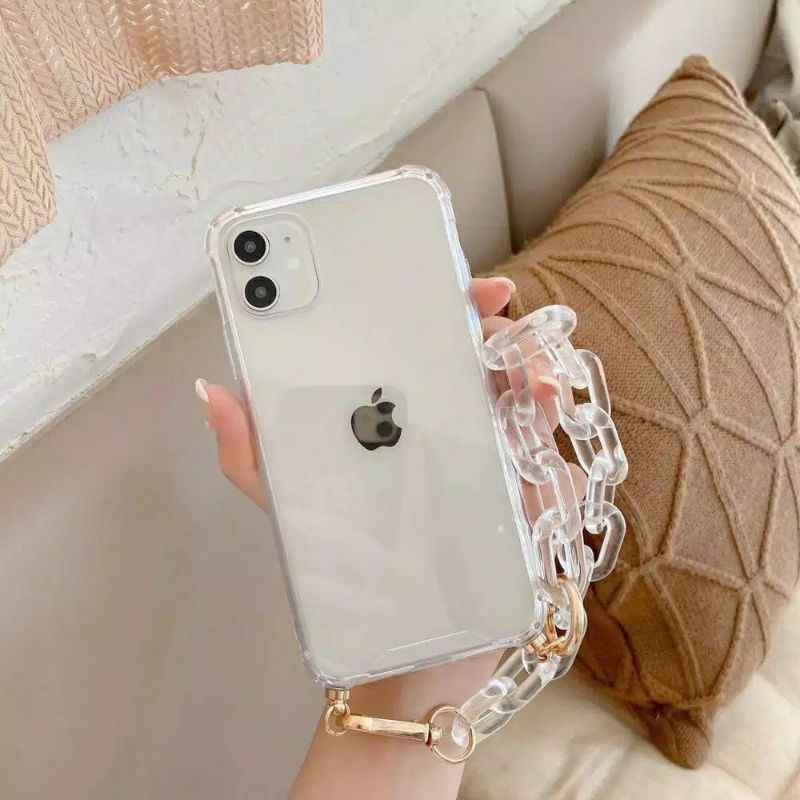 Tali Rante Casing Handphone selempang artis nagita iphone 7plus 11 pro max i11 Necklace transparant