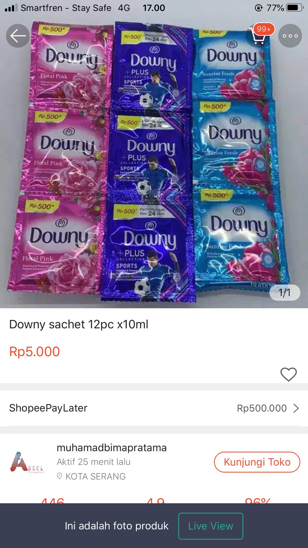 Downy Sachet 10ml Isi 12pc