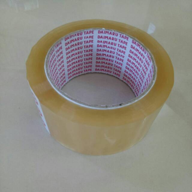 

Lakban Daimaru tape 2" (2 inci) tersedia 2 warna bening dan coklat