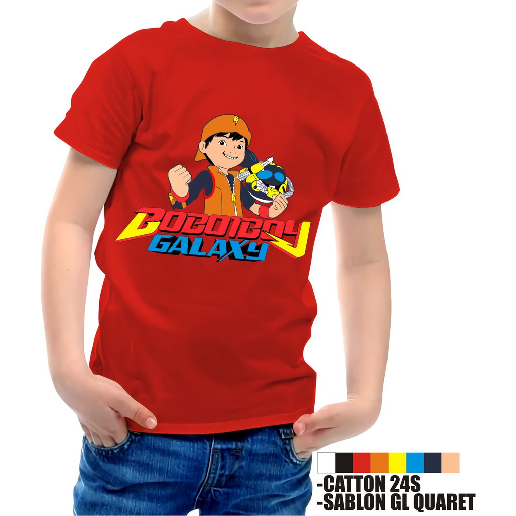 Kaos Anak Distro Boboiboy 1-8 Tahun