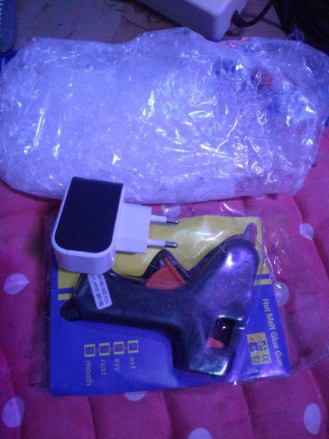 Glue Gun 20 Watt Alat Lem Tembak Serbaguna New Ada Tombol On /off