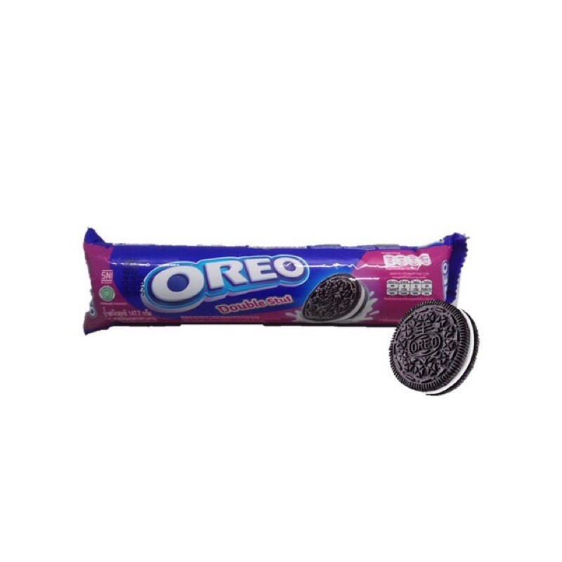 

Oreo Double Stuf 147,7 gr biskuit cream rasa unik varian baru oreo