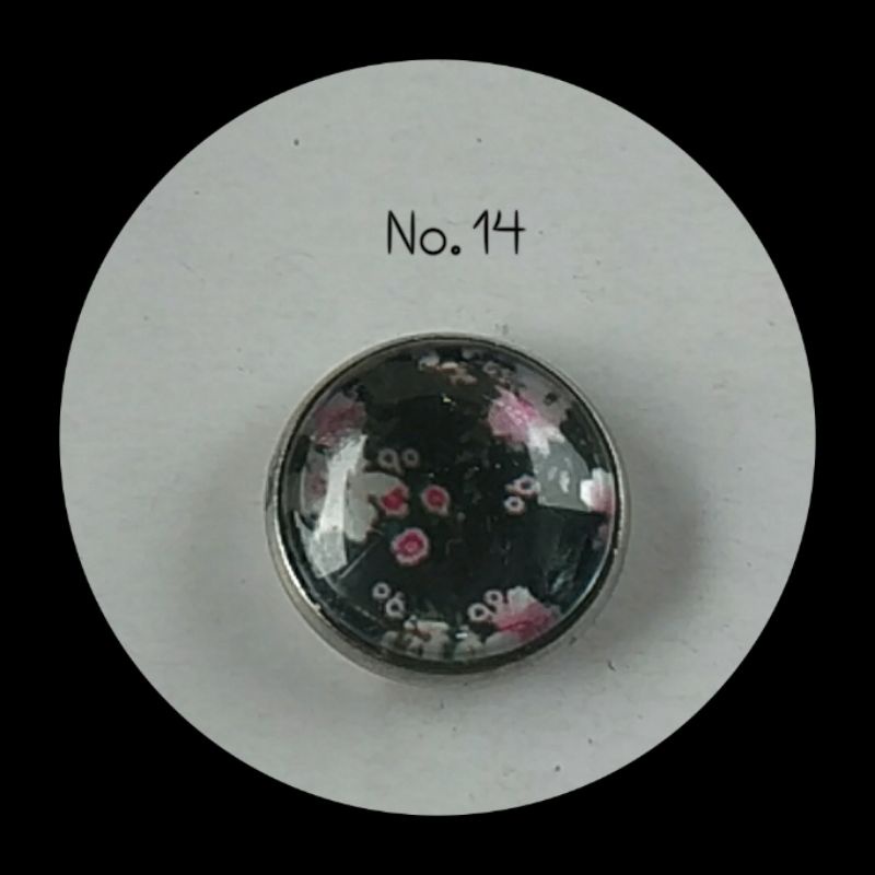 BM05-BROS MAGNET BUNGA /MAGNETIC HIJAB BROOCH 18MM-No. 14