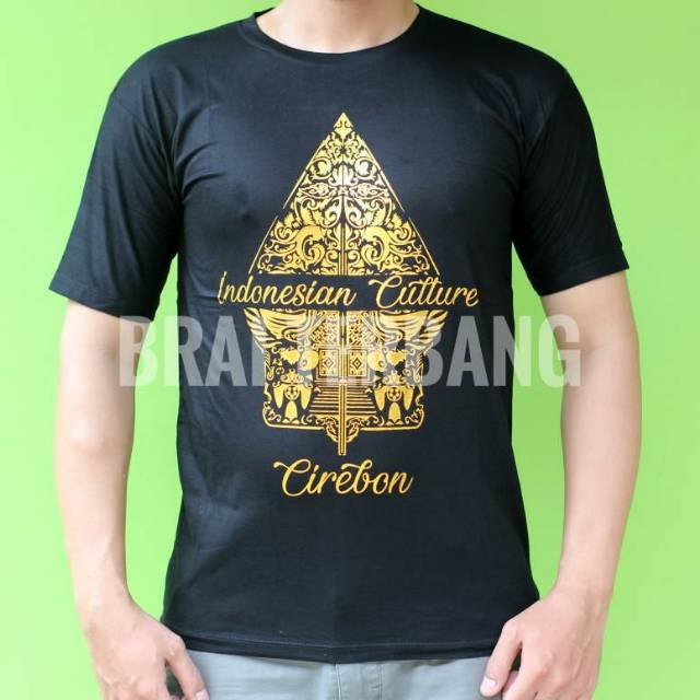Kaos spandek gunungan wayang cirebon - kaos etnik indonesia