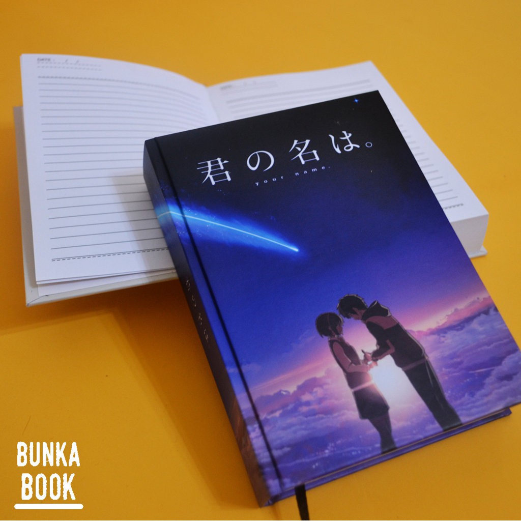 

Pocket Book Anime Kimi no Nawa B Hardcover Kertas Bergaris