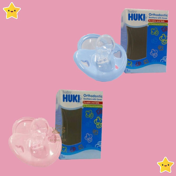 HUKI Orthodontic Empeng Gepeng Bayi HALAL ORIGINAL / Empeng Bayi Dot Bayi by AILIN