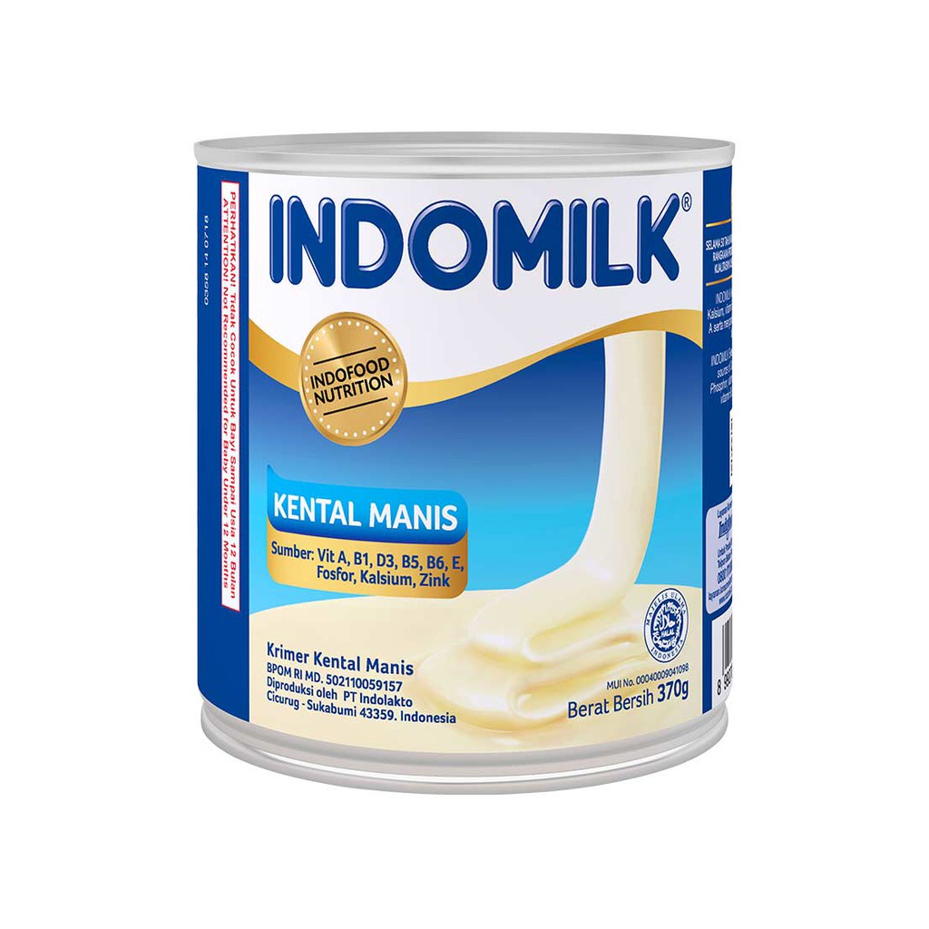 

Susu kental manis putih 370gr indomilk