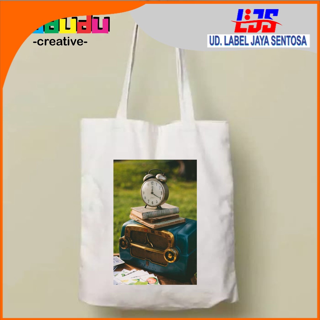 Tote bag Tas Custom 1940's Themed Totebag Vintage Aesthetic Resleting Korea di Label_Jaya