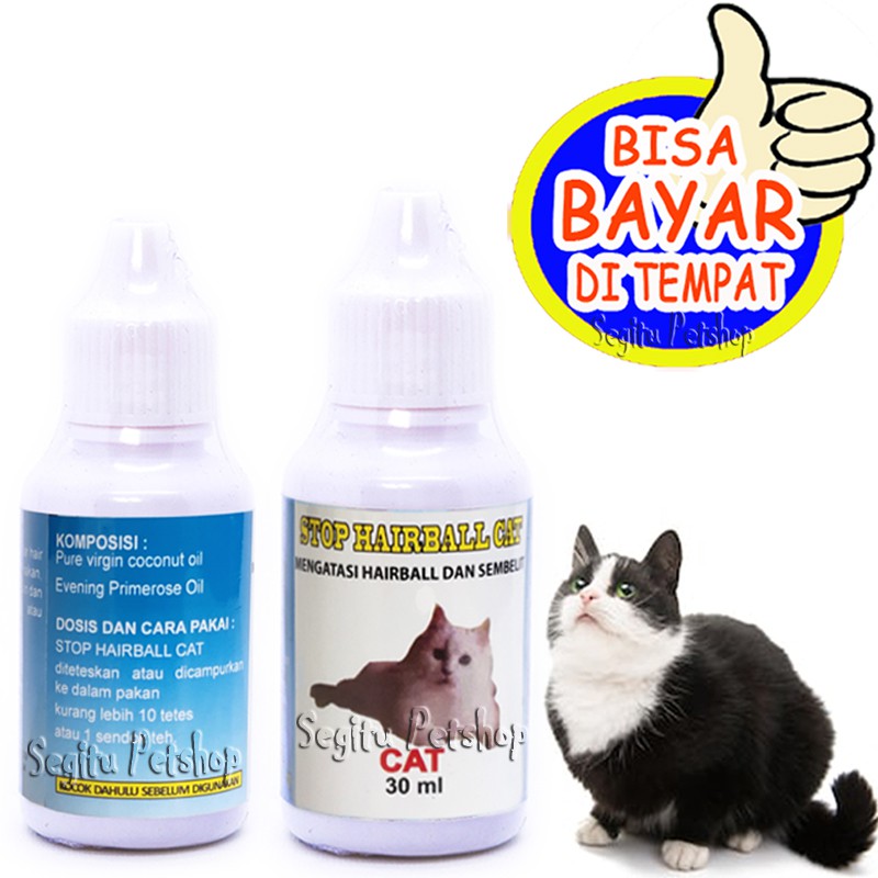 OBAT SEMBELIT KUCING MUNTAH MENGELUARKAN BULU STOP HAIRBALL 