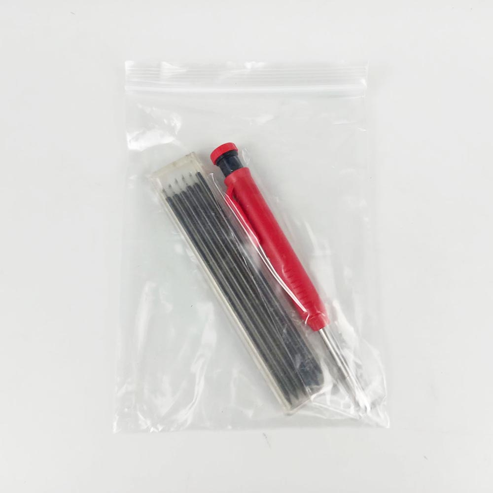 Pensil Refill Solid Carpenter Marking Pencil with Refill - B15322 - Black