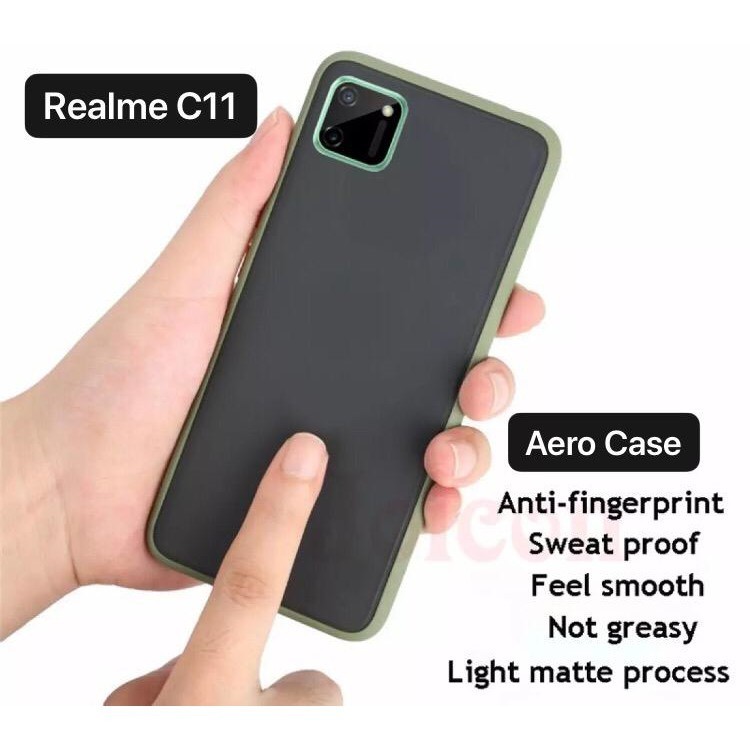 Bumper AERO CASE Realme C11 6.5 Inchi Premium Hardcase My Choice List Warna Matte