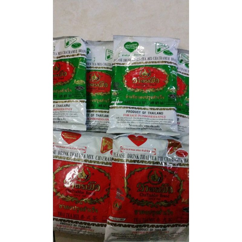 

Green tea 200g dan Thai tea 400g murah grosir