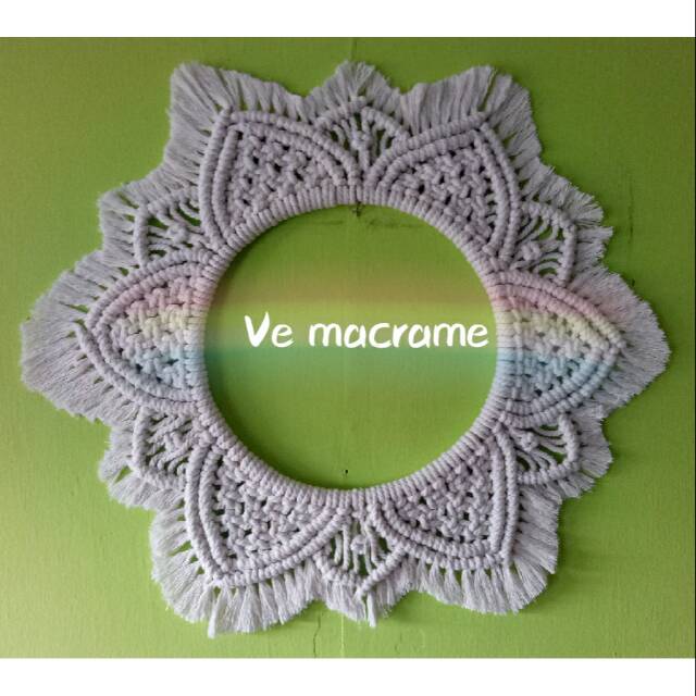Macrame lingkaran || Macrame bulat || Macrame wall hanging