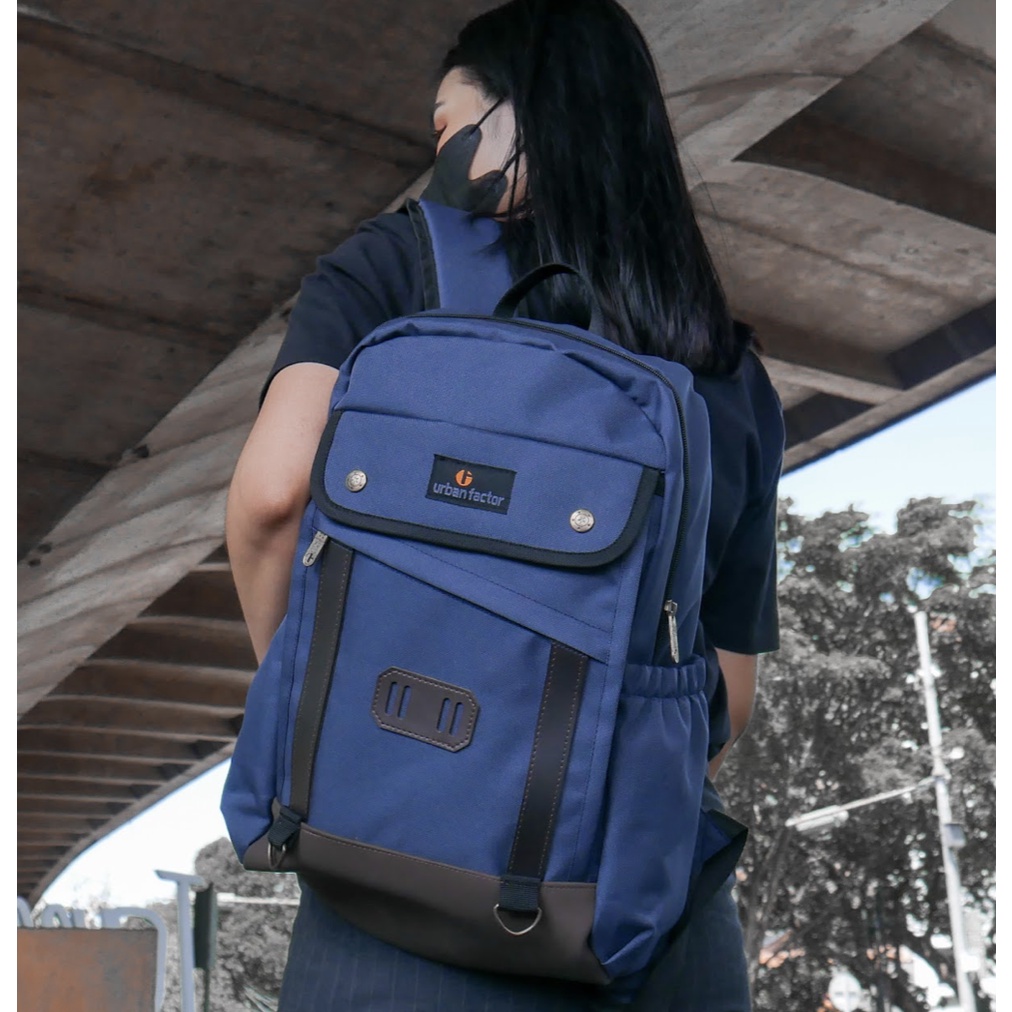 FRESCO NAVY | MNM X URBAN | Tas Ransel Punggung Pria Wanita Backpack ORIGINAL