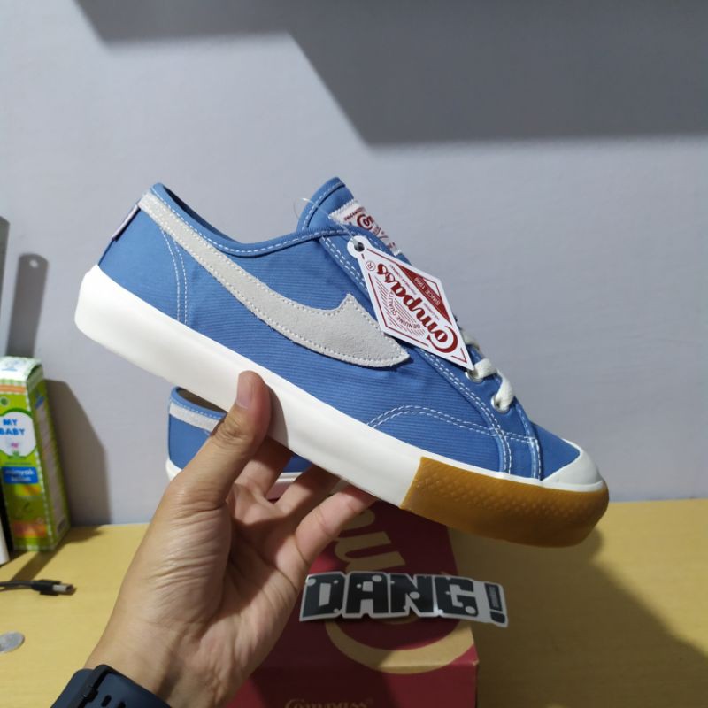 Sepatu Compass Gazelle Series Low (Black White/White Red/Cappuccino/Blue Sky/Red Gum/Grey)-5