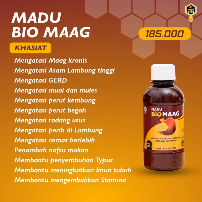 

Madu Biomaag - Mengatasi Keluhan Maag