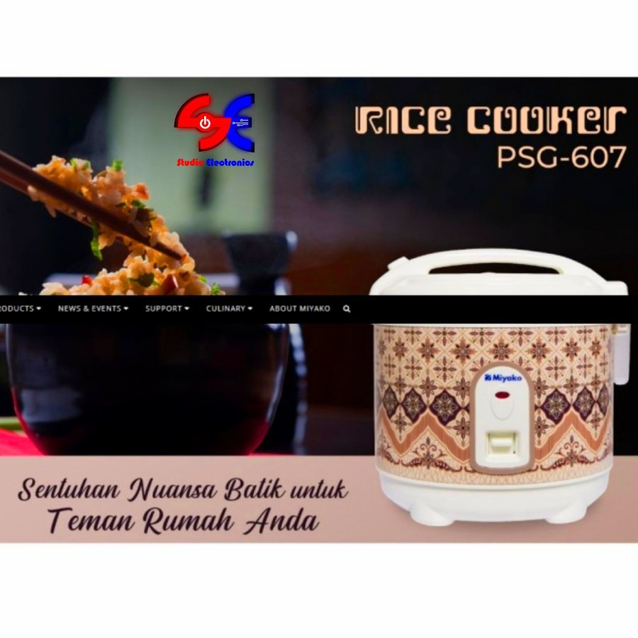 rice cooker mini miyako 0 6 liter psg 607 anti lengket terbaru