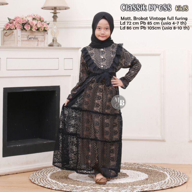 DRES ANAK CLASIK DRES MUSLIMAH ANAK