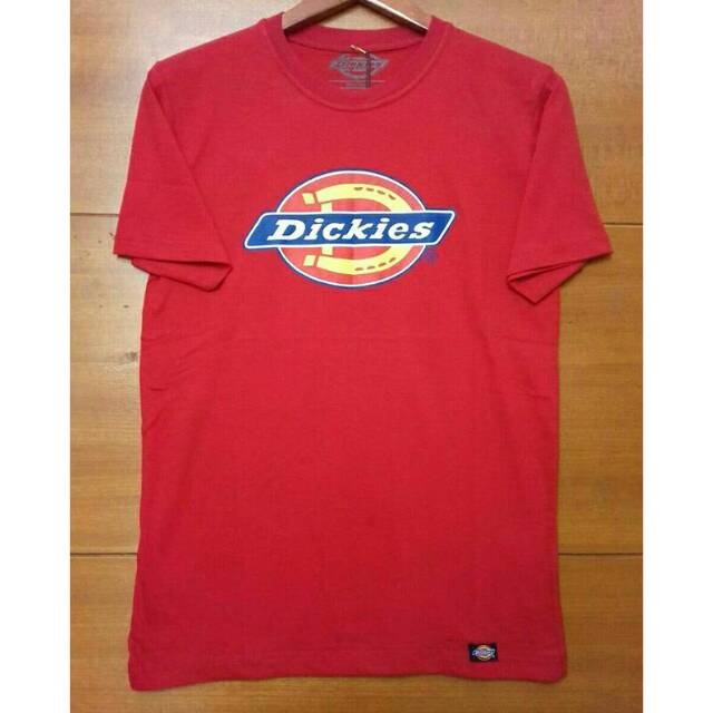 Kaos T-shirt Dickies Red Merah Cotton Combed 30s Premium Best Seller Baju Surfing Kado Hadiah Pria