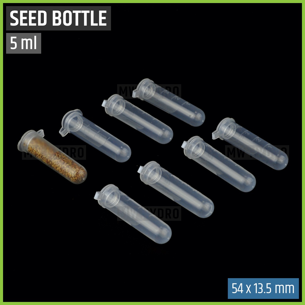 Botol Tabung Plastik Untuk Benih / Plastic Seed Bottle Tube - 5 ml