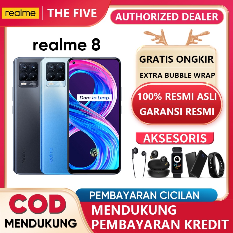 hp realme 8 128gb resmi/realme 8 pro 8 128gb SuperAMOLED,64MP AI Quad Camera,HelioG95 Garansi resmi-1