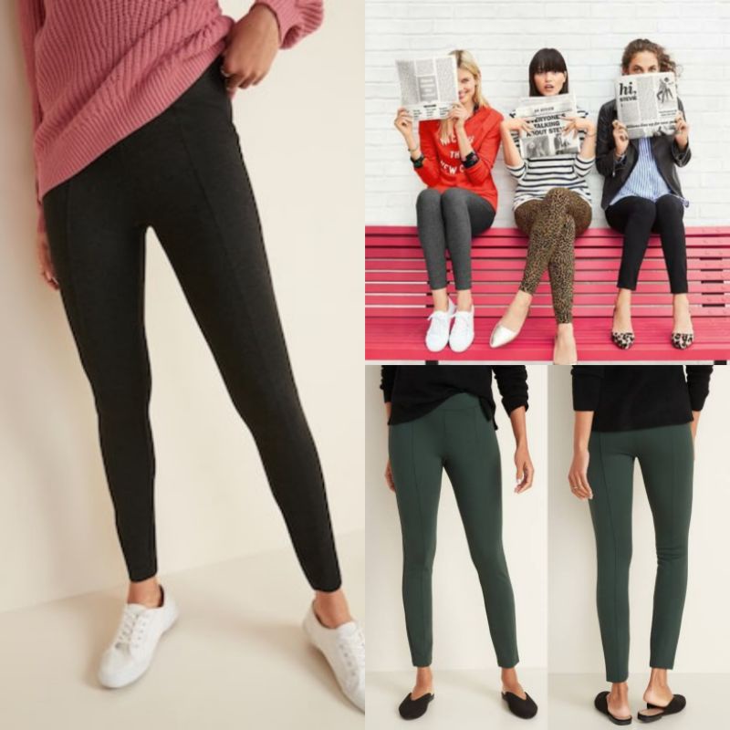 OLDN*VY HIGH WAISTED STEVIE PONTE JEGGING PANTS