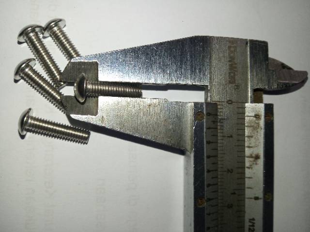 Button L M4 x 16 (1.6cm) stainless 304