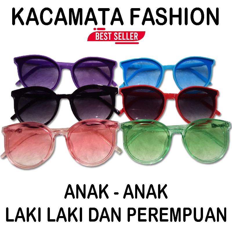 baru Kacamata Anak anak lucu kacamata gradasi fashion anak baby sunglasses unisex children glasses