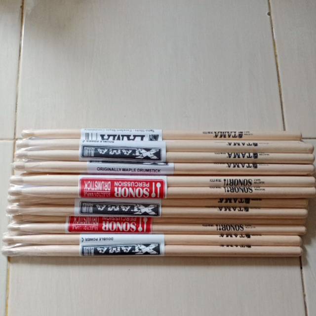 Stik drum bahan maple 1 pasang