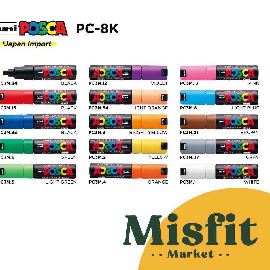 

Gratis ongkir UNI POSCA PC-8K Paint Marker (Broad Tip) PC8K .,..,.,.,.