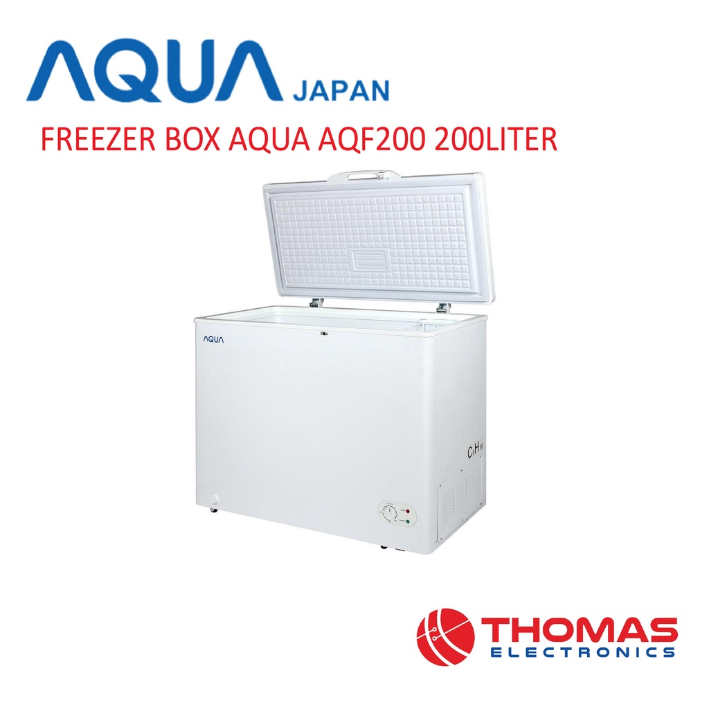 Chest Freezer Aqua AQF 200 W Freezer Box AQF 200 W 200 Liter GARANSI RESMI