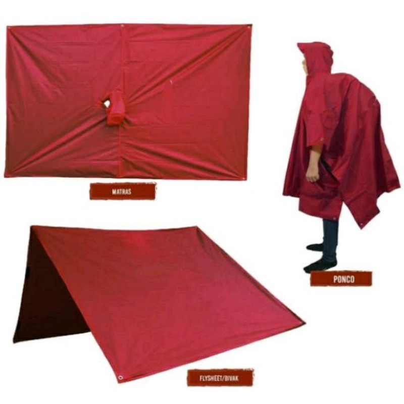 JAS HUJAN/PONCO KELALAWAR/MANTEL/BIVAK TNI-AD