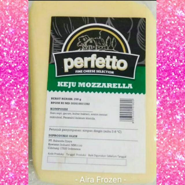 

Keju mozarella / keju mozzarella perfetto 250 gr