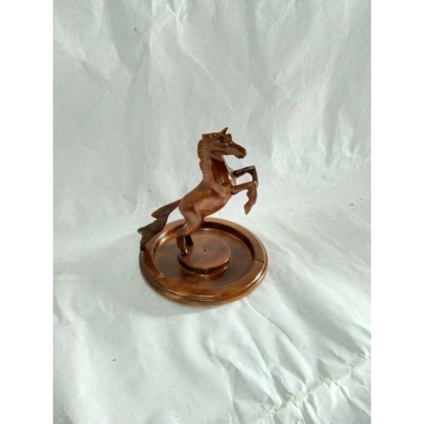 asbak kuda dari kayu jati