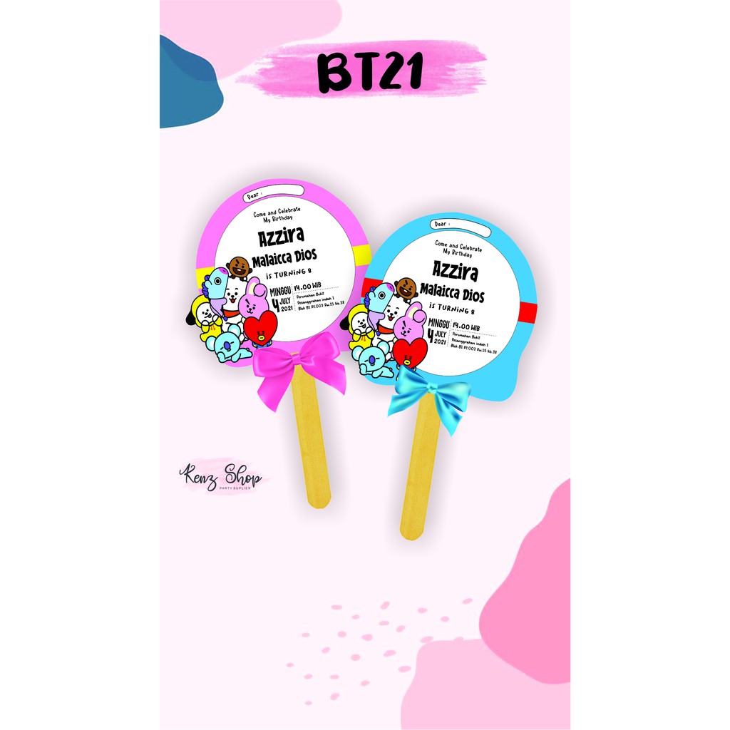 Undangan Ultah BT21