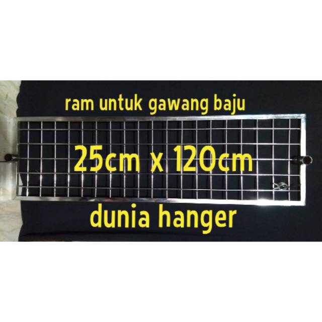 ram besi gawangan baju 120cm x 25cm