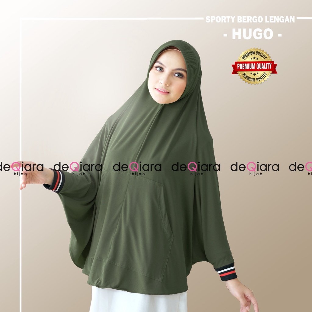 Jilbab Instan Bergo Hugo Sporty Lengan Ori Deqiara-ARMY