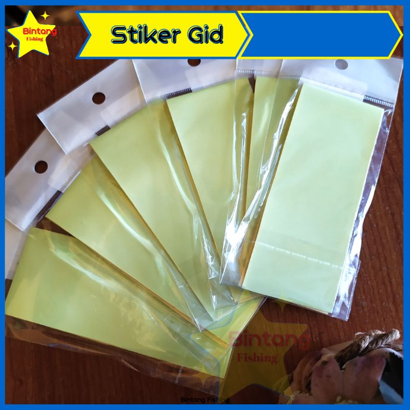 

STICKER GID 25X5 CM GLOW IN THE DARK