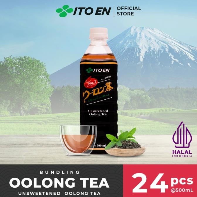 

[ COD ] ITO EN Oolong Tea Unsweetened Teh Oolong Jepang 500ml No Sugar - 24 pc TERUJI Kode 1354