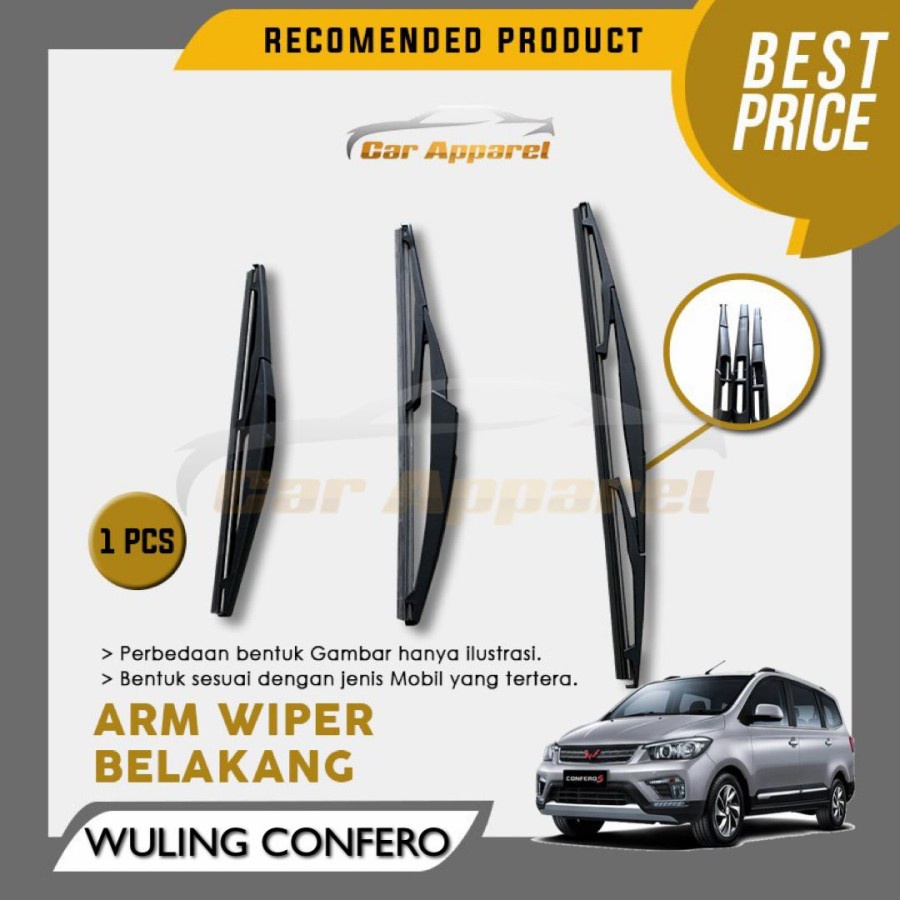 Wiper Belakang Wuling Confero Rear Wiper 12 inch