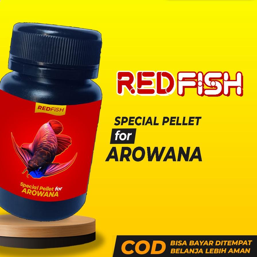 Skip Aja Pelet Ikan Arwana REDFISH Makanan Pakan Ikan Arwana Super Red Golden Red Silver Red Jardini Silver | BIG SALE | New event | Splash